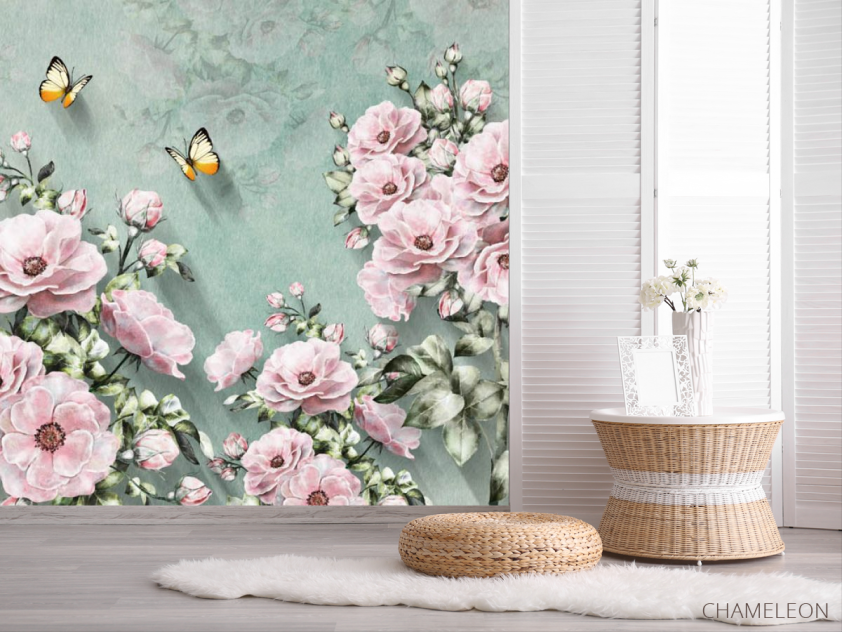 Фотошпалери Рожеві квіти - 2