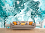 Фотообои Fluid art бирюза - 1