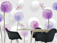 Фотошпалери кольорові кульбаби - 1