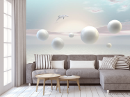 Фотообои Шары с дельфинами - 3