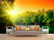 Фотообои Рассвет на речке - 1