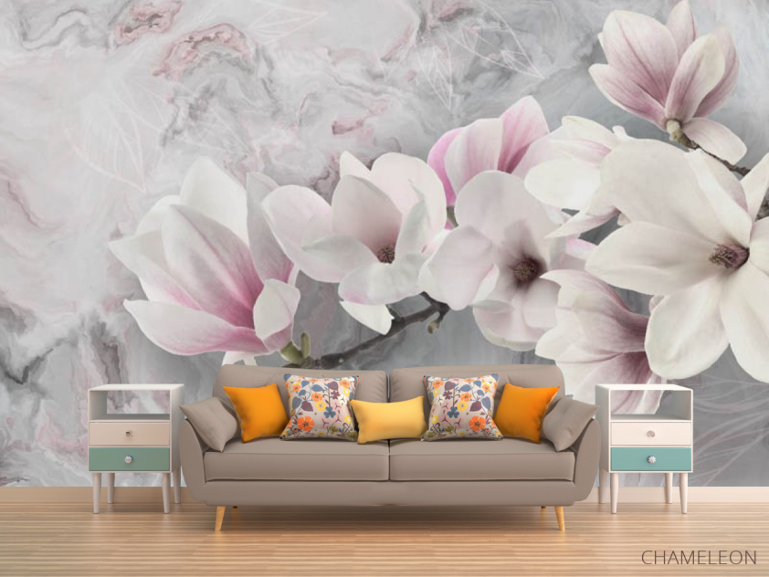 Фотообои Розовая магнолия - 1