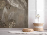 Фотошпалери Коричневі тропічні листя - 2