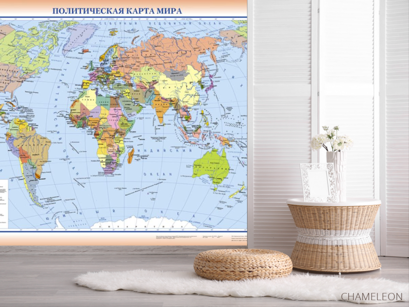 Фотошпалери Політична карта світу - 2