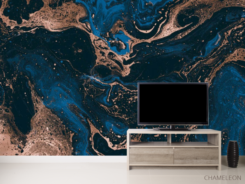 Фотообои Синий флюид - 2