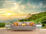 Фотообои лес над морем - 1