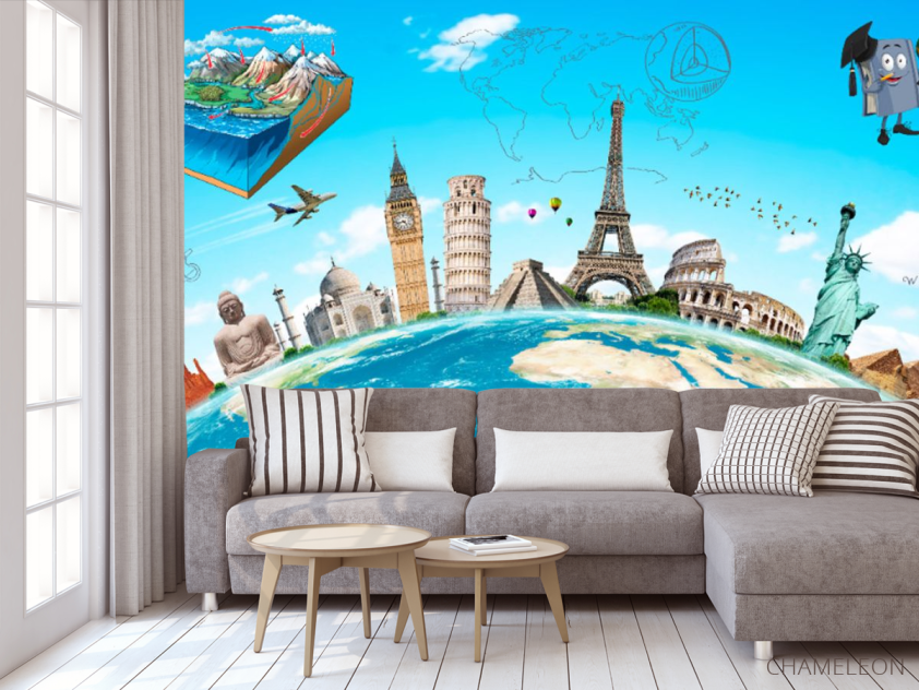 Фотообои Путешествие для кабинет английского - 3