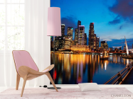 Фотошпалери Вода, відображення, будинки - 4