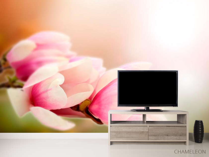 Фотообои Розовые цветы на дереве - 2