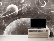 Фотообои Дизайнерская планета зеленый оттенок - 2