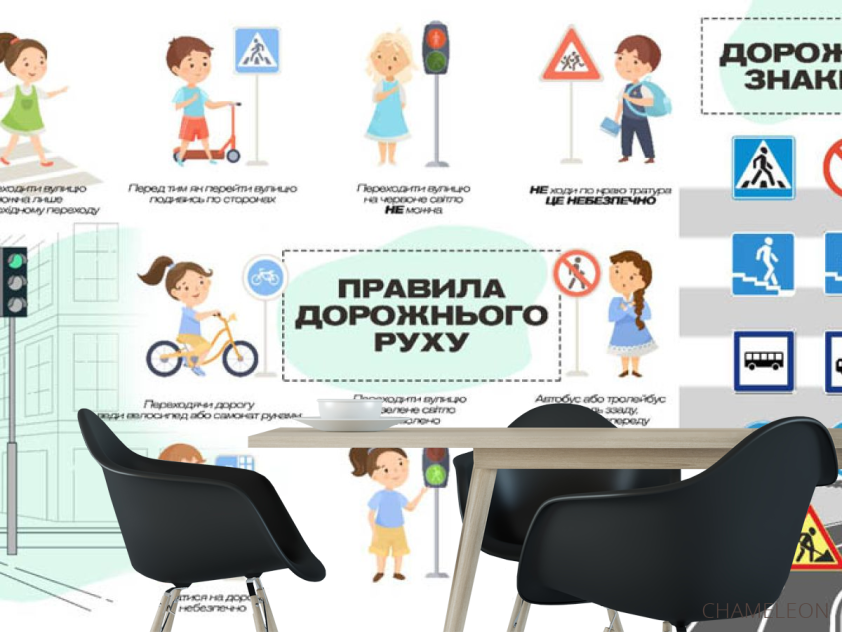 Фотошпалери дорожні правила - 1