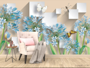 Фотообои 3Д Цветы - 4