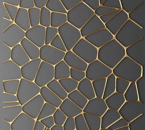 Фотошпалери 3Д золотий візерунок Фотошпалери 3Д золотий візерунок 32568