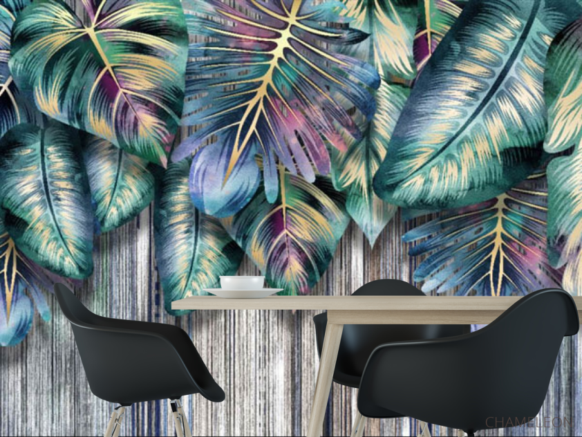 Фотошпалери Тропічні листя 3д - 1