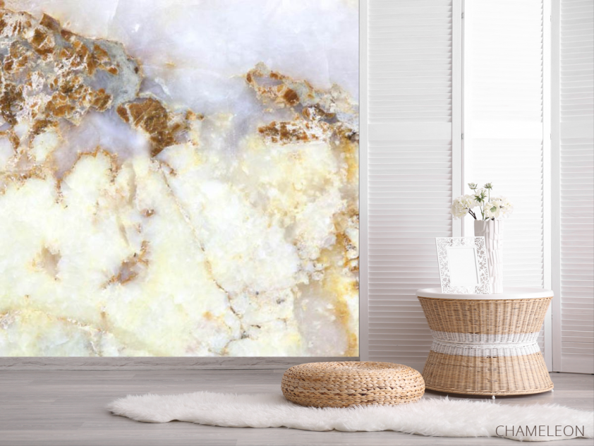 Фотошпалери мармур з золотом - 2