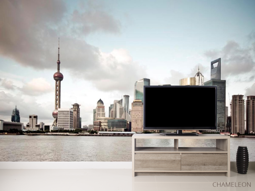 Фотообои Тучи, дома, море - 2