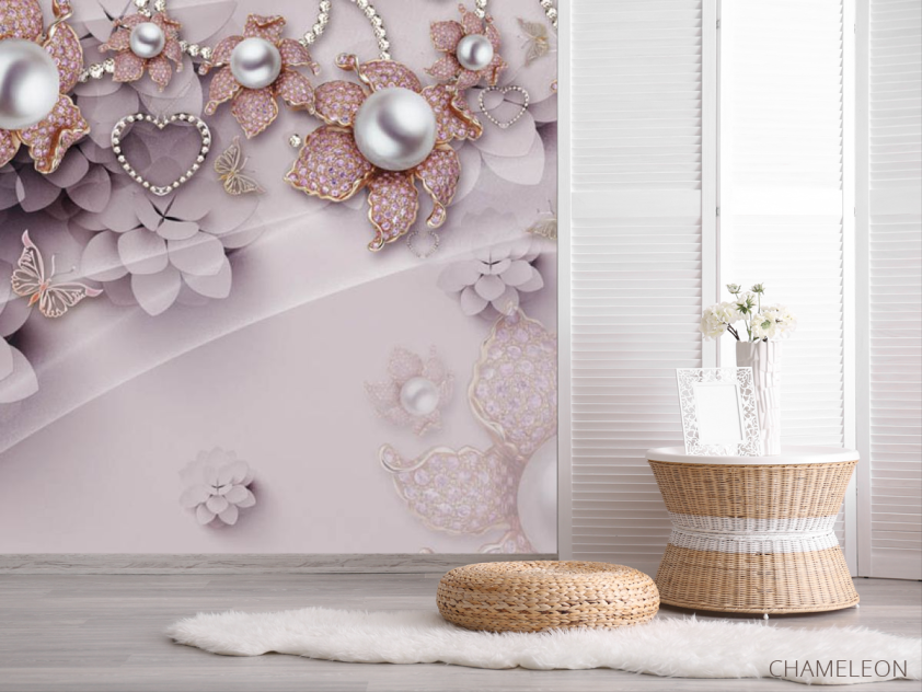 Фотошпалери Рожеві брошки - 2