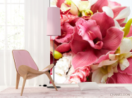 Фотошпалери Орхідеї і білі, бордові - 4