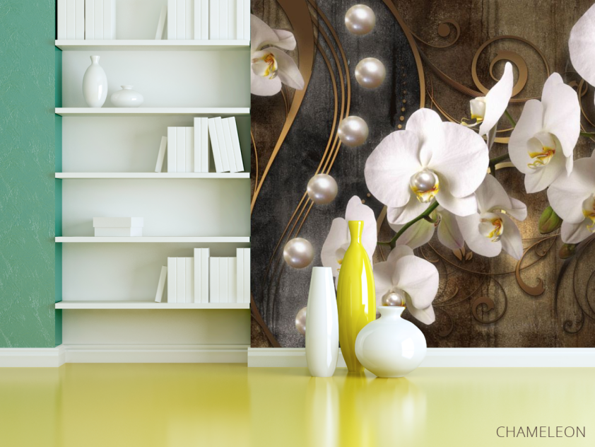 Фотошпалери Фреска арка з видом на море - 3