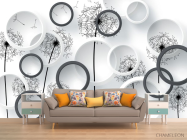 Фотообои Чб одуванчики - 1