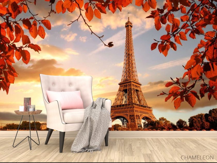 Фотообои Эйфилева башня осенью - 4