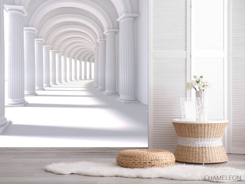 Фотошпалери колони розширюють простір - 2