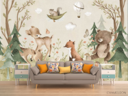 Фотообои Милые лесные животные - 1