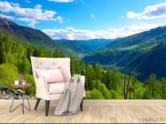 Фотообои Через горы, лес - 4