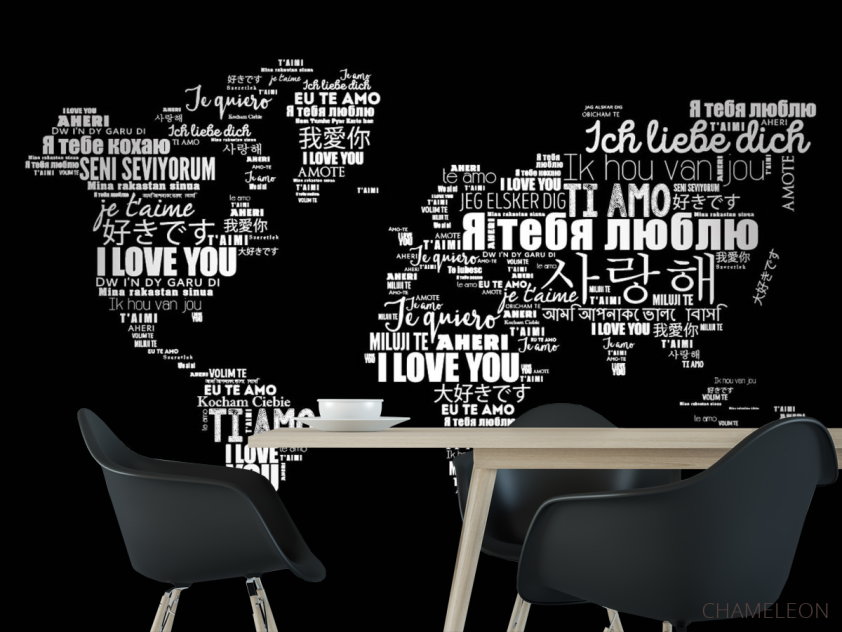 Фотошпалери Чорна карта - 1