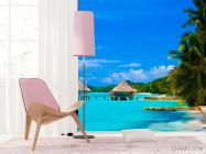 Фотошпалери Хатини посеред моря - 4