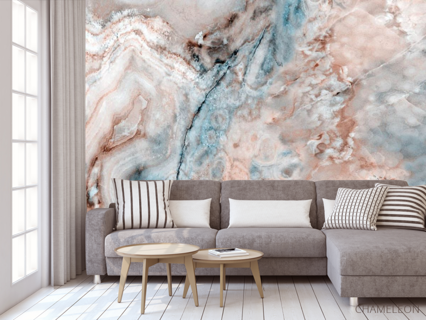 Фотообои Голубой мрамор - 3