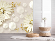 Фотошпалери квіти брошки - 2