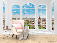 Фотообои Вид из окна на Париж - 4