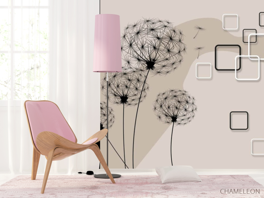 Фотошпалери векторні кульбаби - 4