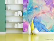 Фотошпалери яскравий різнокольоровий флюїд - 3