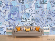 Фотообои Паттерн для кабинета физики - 1