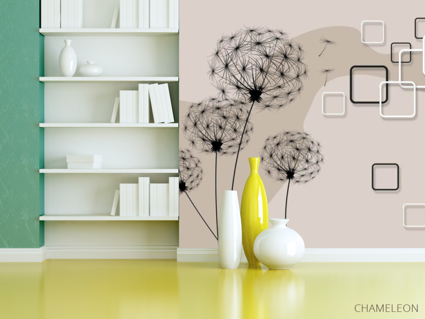 Фотошпалери векторні кульбаби - 3