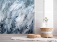 Фотошпалери Пір'я сині - 2