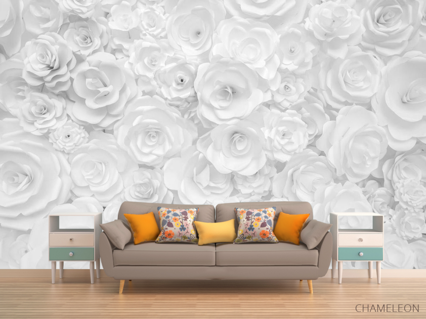 Фотообои цветы из бумаги - 1