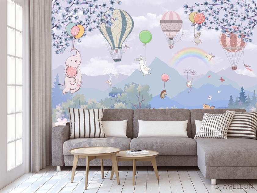 Фотообои Звери на воздушных шариках - 3