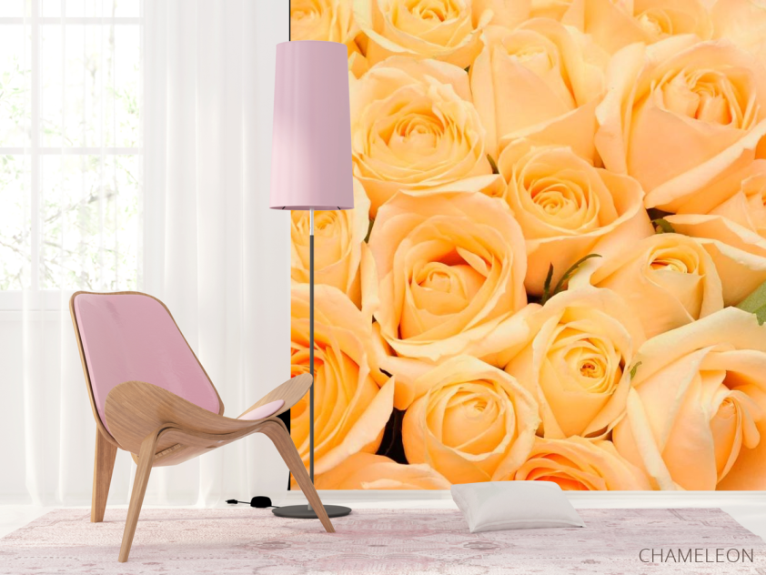 Фотошпалери Букет з кремових троянд - 4