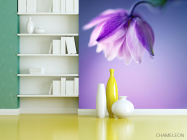 Фотошпалери бузковий квіточка на бузковому тлі - 3