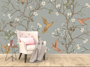 Фотообои птицы и ветви - 4