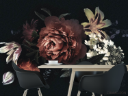 Фотошпалери Вінтажний темний букет - 1