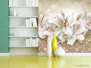 Фотошпалери Золоті лілії 3d - 3