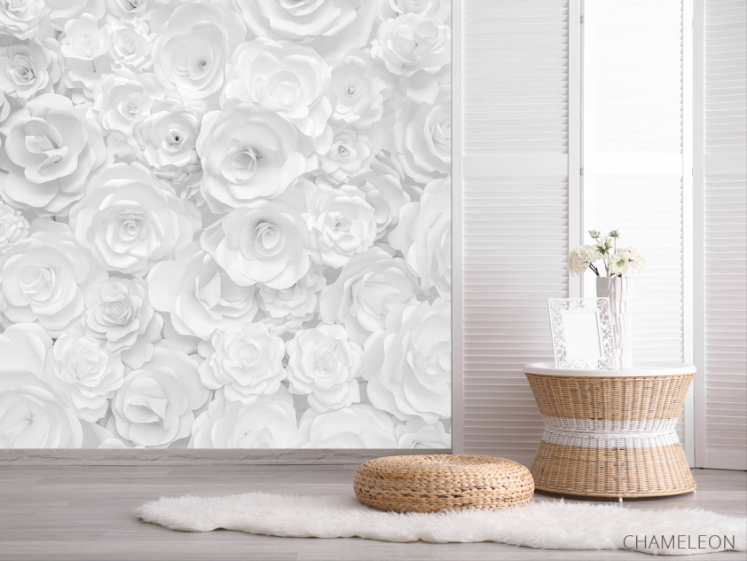 Фотошпалери квіти з паперу - 2