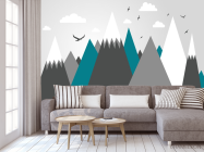 Фотообои Векторные горы - 3