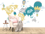 Фотообои Карта детская - 4