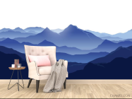 Фотообои синие горы - 4