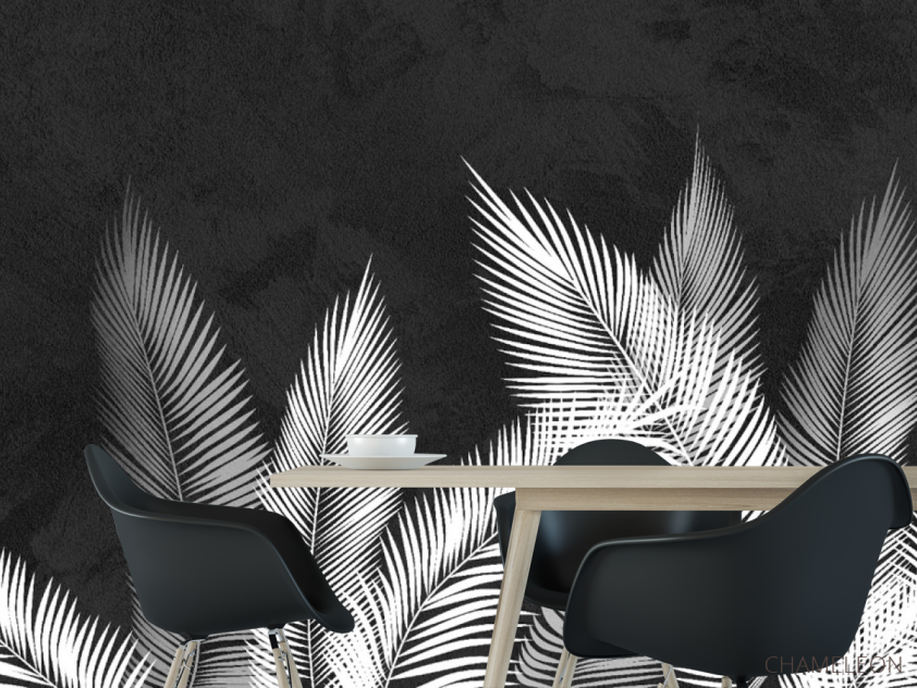 Фотошпалери зелене листя на стіну - 1